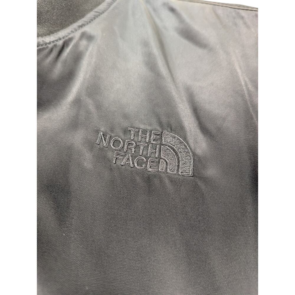 North Face Bomber Jacket Women S Black Athleisure Preppy Stylish Cozy Outerwear - Picture 3 of 12